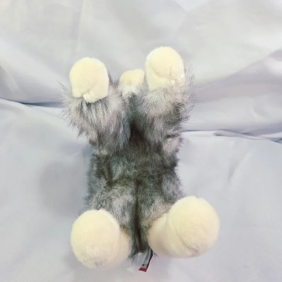 Douglas Cat Plush 1864 Purple Frosted Hue White Gray Tail Up 10 Inch 2016